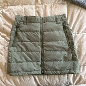 Skhoop Jonna Down Skirt in Frost Green, size S